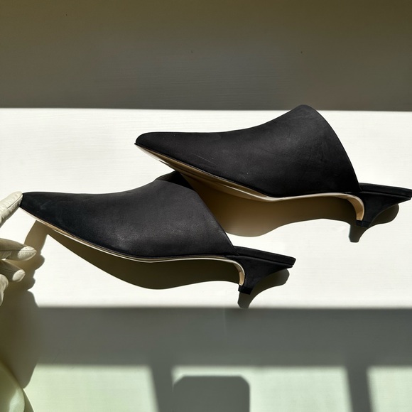 Jenni Kayne Oiled Leather Kitten Heel Mule - Picture 3 of 5